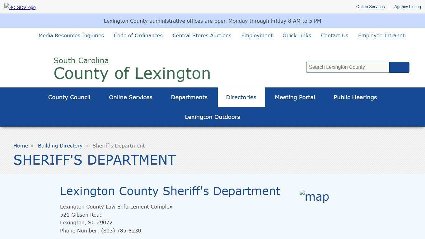 Sheriff's Department | County of Lexington