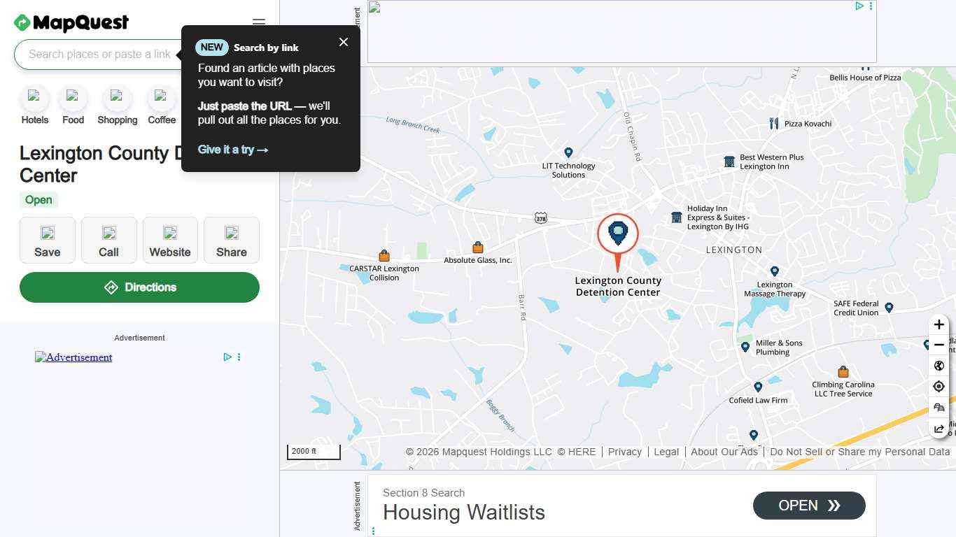 Lexington County Detention Center, 521 Gibson Rd, Ste A, Lexington, SC 29072, US - MapQuest